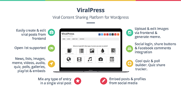 ViralPress - Viral news, lists, quiz, videos & polls plugin v3.4.8