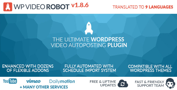 Plugin Robot Video WordPress v1.8.9 