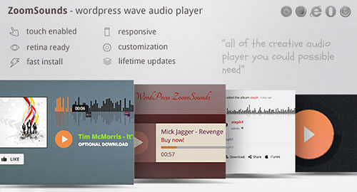 ZoomSounds v2.64 - Pemutar Audio WordPress 