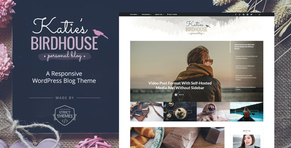 BirdHouse v1.0.2 - A Responsive WordPress Blog Theme