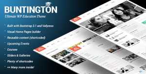 Buntington v1.3 - Education WP Theme