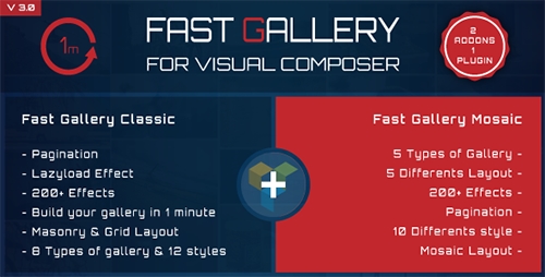 Fast Gallery v3.0 for Visual Composer WordPress Plugin