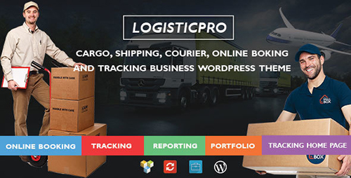 Logistic Pro v1.0.0 - Transport - Cargo - Online Tracking - Booking - Portfolio WordPress Theme