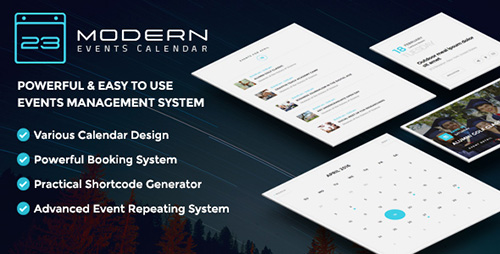 Kalender Acara Modern v1.2.1 - Penjadwal Acara dan Pemesanan Responsif Untuk WordPress 