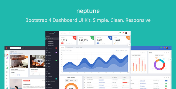 Neptune - Dashboard UI Kit for Web Application Development