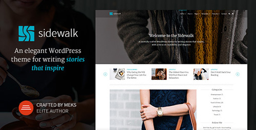 Sidewalk - Elegant Personal Blog WordPress Theme v1.3