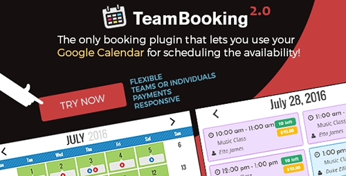 Team Booking v2.1.5 - WordPress booking system