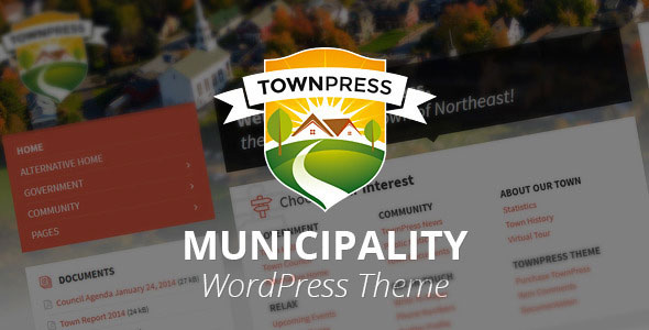 TownPress v1.4.3 - Template Kota WordPress 