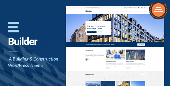 Builder v1.2 - Template WordPress Bangunan dan Konstruksi 