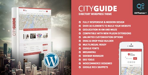 City Guide v2.91 - Daftar Direktori Template WordPress 