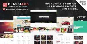 Classiads v3.6.1 – Classified Ads WordPress Theme