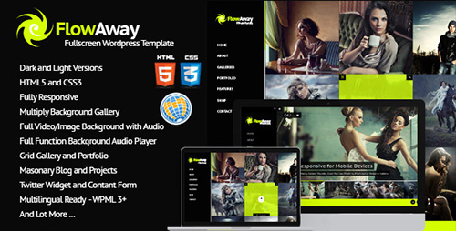 FlowAway v1.0.4 - WP Gambar Video Layar Penuh dengan Audio 