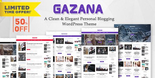 Gazana v1.7 - Template Blog WordPress yang Responsif 