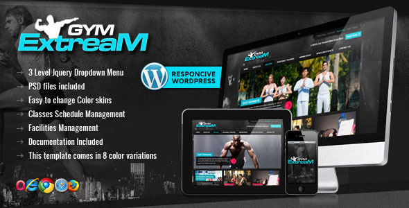 Gym Extream v1.7 - Gym and Fitness WordPress Theme