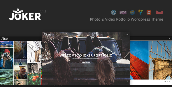 Joker v1.1.1 - Template WordPress Portofolio Foto dan Video 