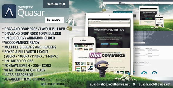 Quasar v2.8 - WordPress Theme with Animation Builder