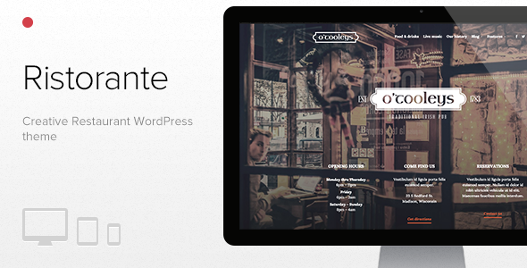 Ristorante v1.1.3 - Template WordPress Restoran Kreatif 