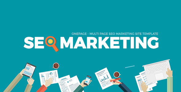 SEOMarkt | Responsif Flat SEO Marketing Onepage Multipage WordPress Theme 