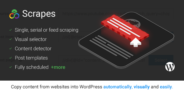 Scrapes v1.1.0 - Plugin pengikis web untuk WordPress 