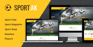 SportAK v1.21 - Sport WordPress Theme for Football