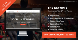 The Keynote v2.03 - Conference / Event / Meeting WordPress Theme