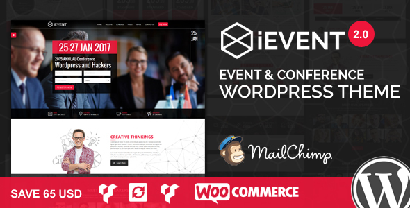 iEvent v2.0.3 - Template Acara dan Konferensi WordPress 