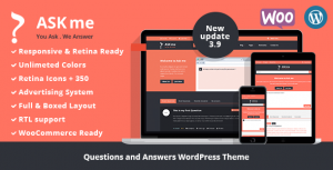Ask Me v4.5 - Responsive Questions & Answers WordPress
