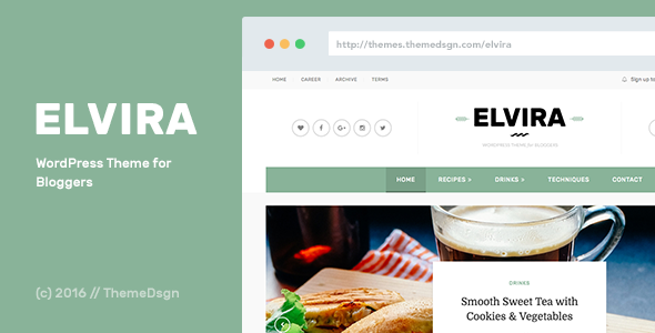 Elvira v1.3 - WordPress Theme for Bloggers