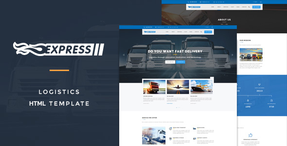 Express Logistics v1.0 - Transport & Logistics HTML Template