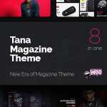 Magazine Tana v1.4 - Newspaper Music Movie & Fashion, 10 in 1 Magazine Theme