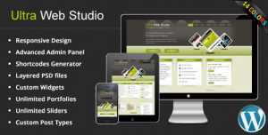 Ultra Web Studio v2.16 - Blog & Portfolio WP Theme