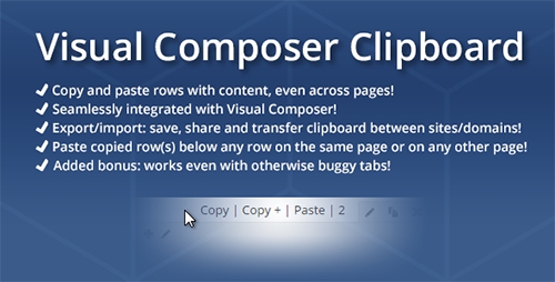 Visual Composer Clipboard v4.0