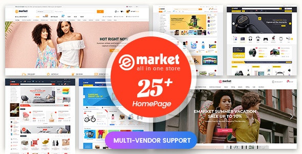 eMarket – Multipurpose MarketPlace OpenCart 4 Theme