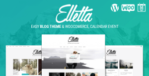 Elletta v1.7 – WordPress Blog News, Calendar & Shop Theme