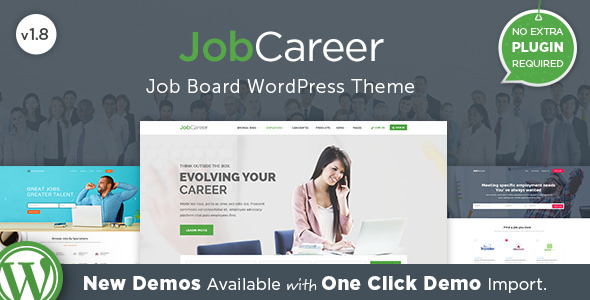 JobCareer v2.0 - Job Board Responsive WordPress Theme