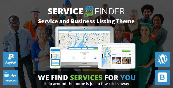 Service Finder v3.2 – Service and Business Listing WordPress Theme