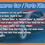 WooCommerce Car/Parts Filter Plugin v1.3
