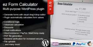 ez Form Calculator v2.9.9.3 - WordPress plugin