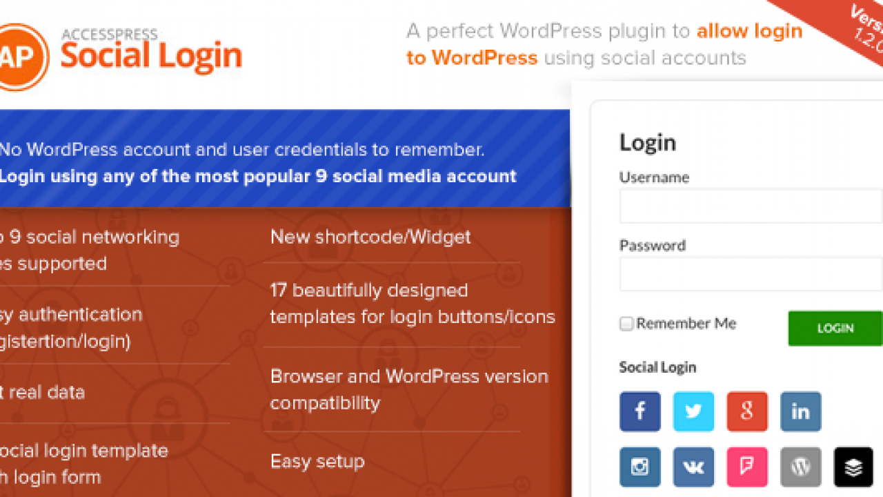 Allow plugins. WORDPRESS social login. User login plugin. Heateor social login WORDPRESS.