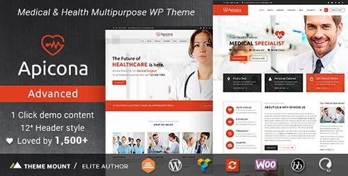 Apicona v14.1.0 - Template WordPress Kesehatan dan Medis 