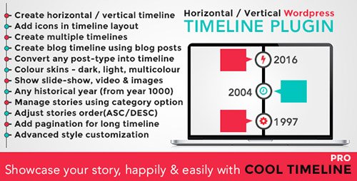 Cool Timeline Pro v2.5 - WordPress Timeline Plugin