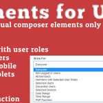 Elements for Users v1.3.2 - Addon for Visual Composer