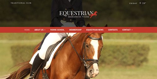 Equestrian v4.3 - Template WordPress Kuda dan Kandang 
