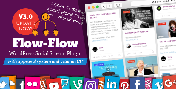 Flow-Flow v3.2.24 - WordPress Social Stream Plugin