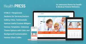 HealthPress v1.7.1 – Health and Medical WordPress Theme
