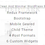 Hedmark v1.0 - Clean & Minimal Responsive WordPress Theme