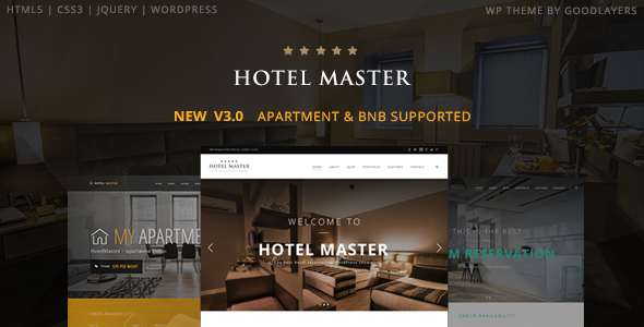 Hotel Master v3.10 - Hotel Booking WordPress Theme