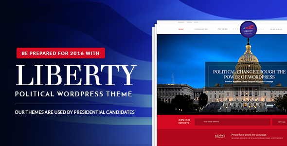 Liberty v1.2 - Template WordPress Politik Anda 