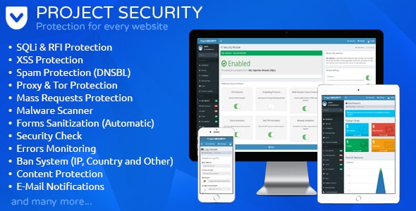 Project SECURITY v15.0 - Website Security, Antivirus & Firewall