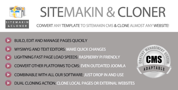 Sitemakin and Cloner v6.0 - CMS dan Cloner Cepat 